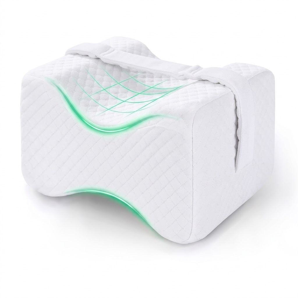 Vespera Vault™ Ergonomic Knee Pillow with Securing Strap